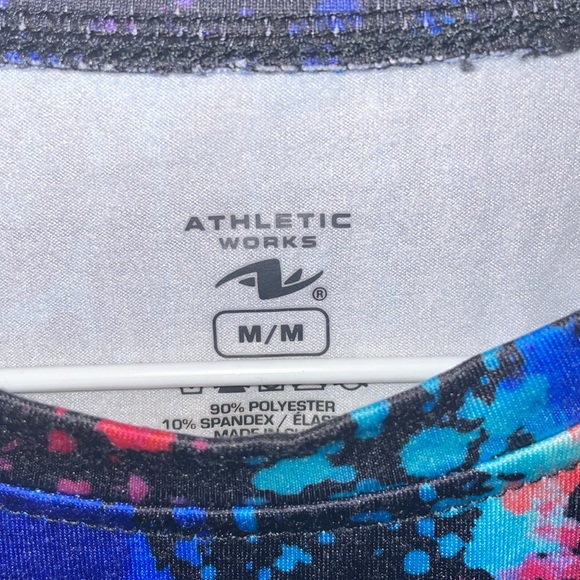 Athletic Works size medium long sleeve paint splatter type look on kids shirt - Picture 4 of 6